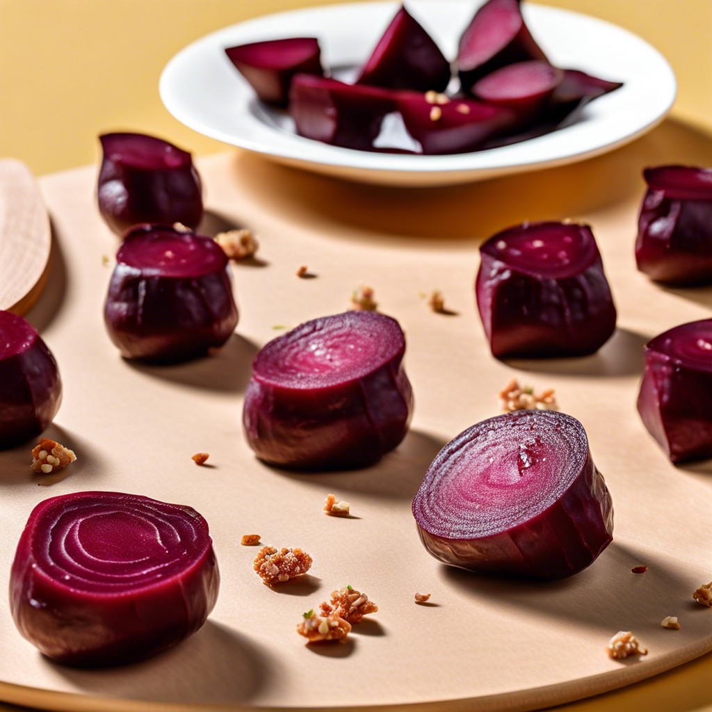 beetroot and goat cheese bites