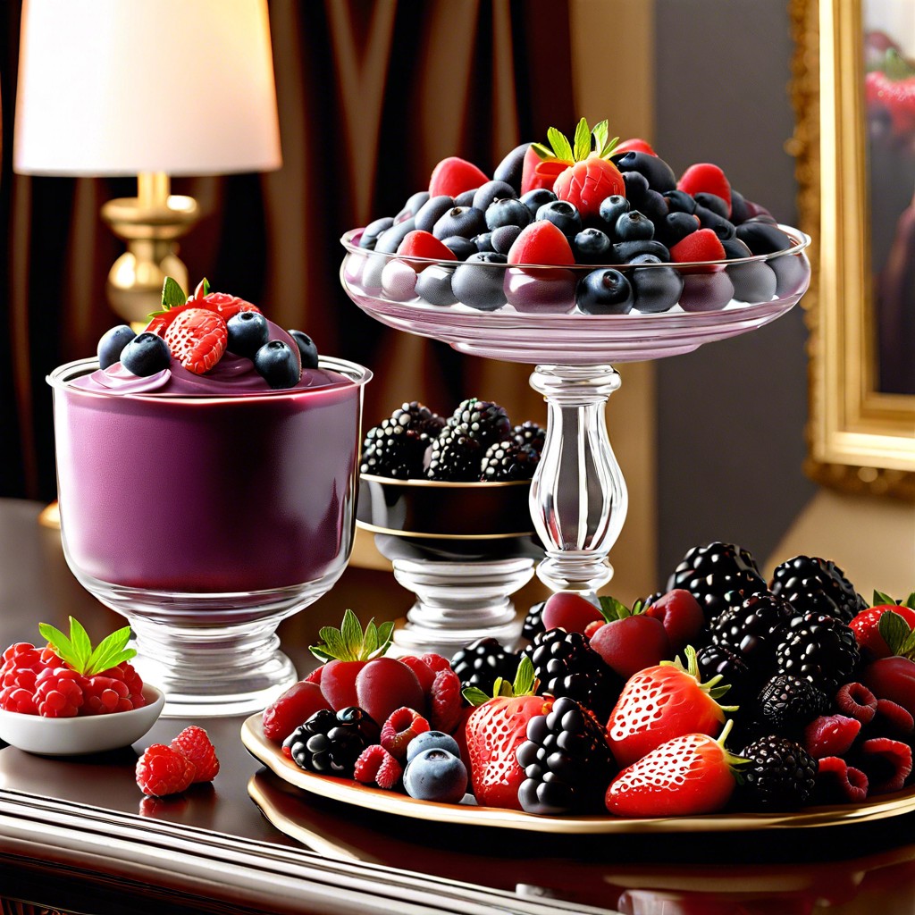 berries and cream dip