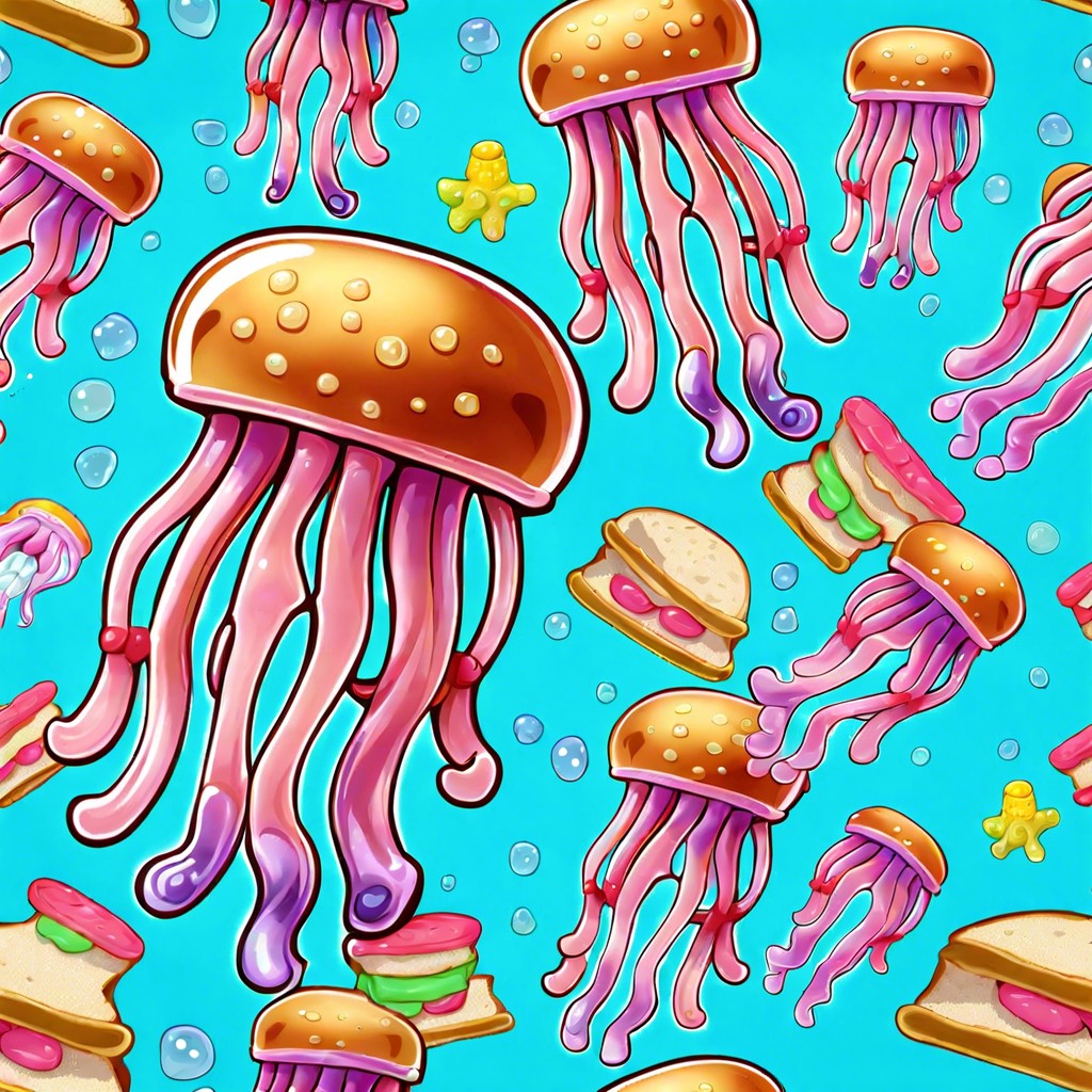 bikini bottom jellyfish jelly sandwiches