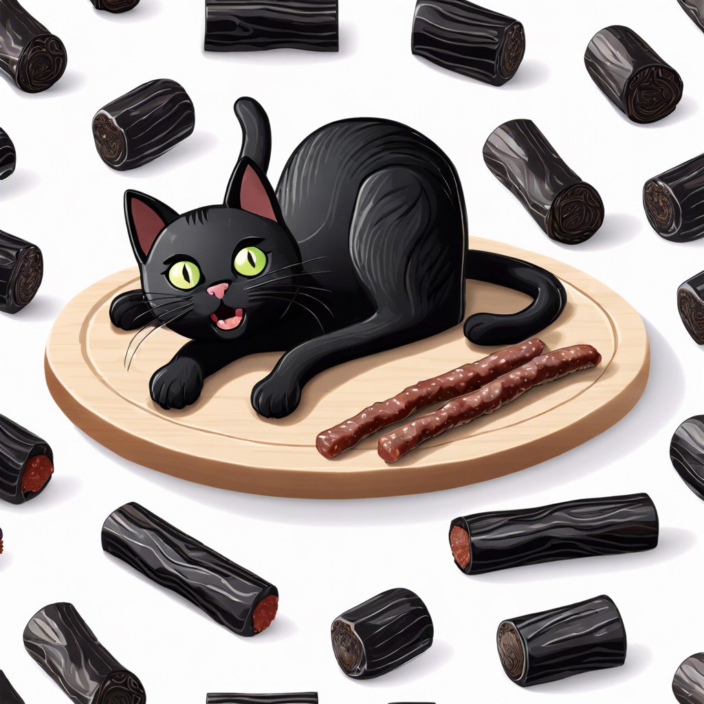 black cat licorice pieces