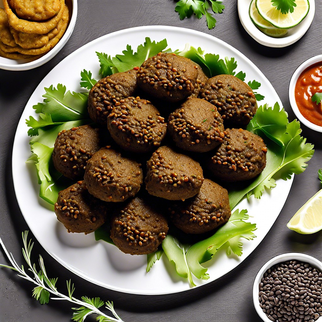 black lentil falafel