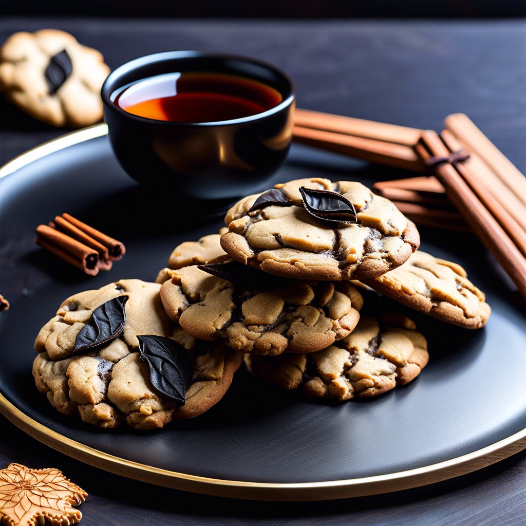 black tea infused cookies