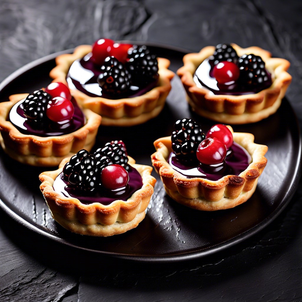 blackberry tartlets