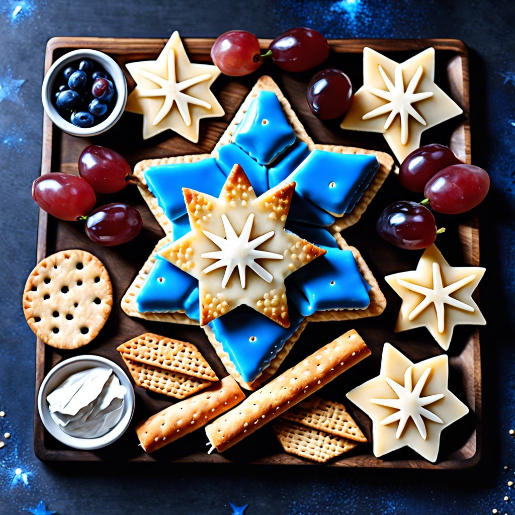 blue star shaped crackers