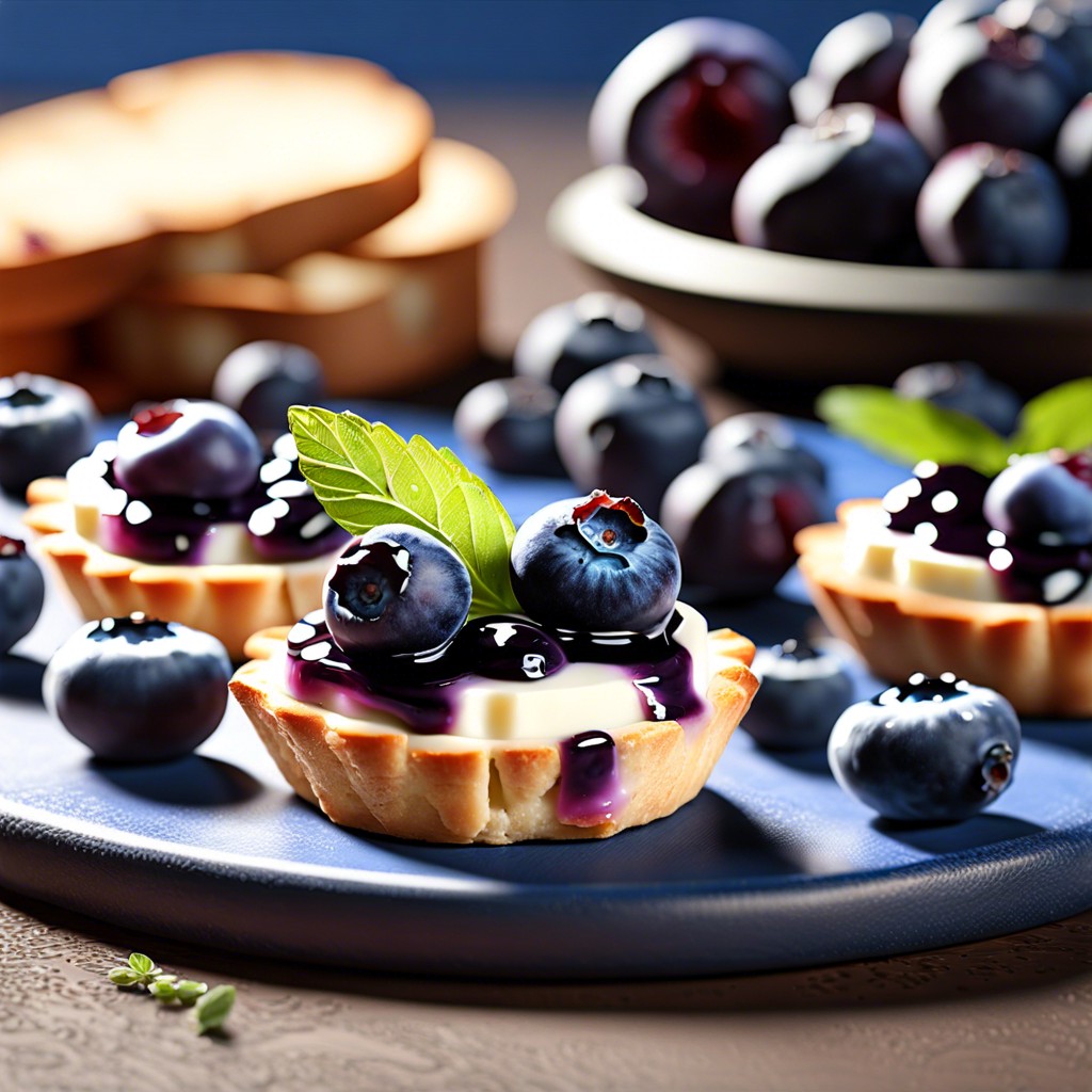 blueberry and brie bites