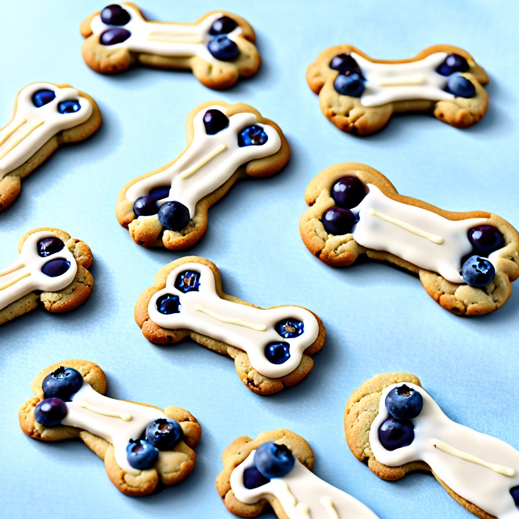 blueberry dog bone cookies