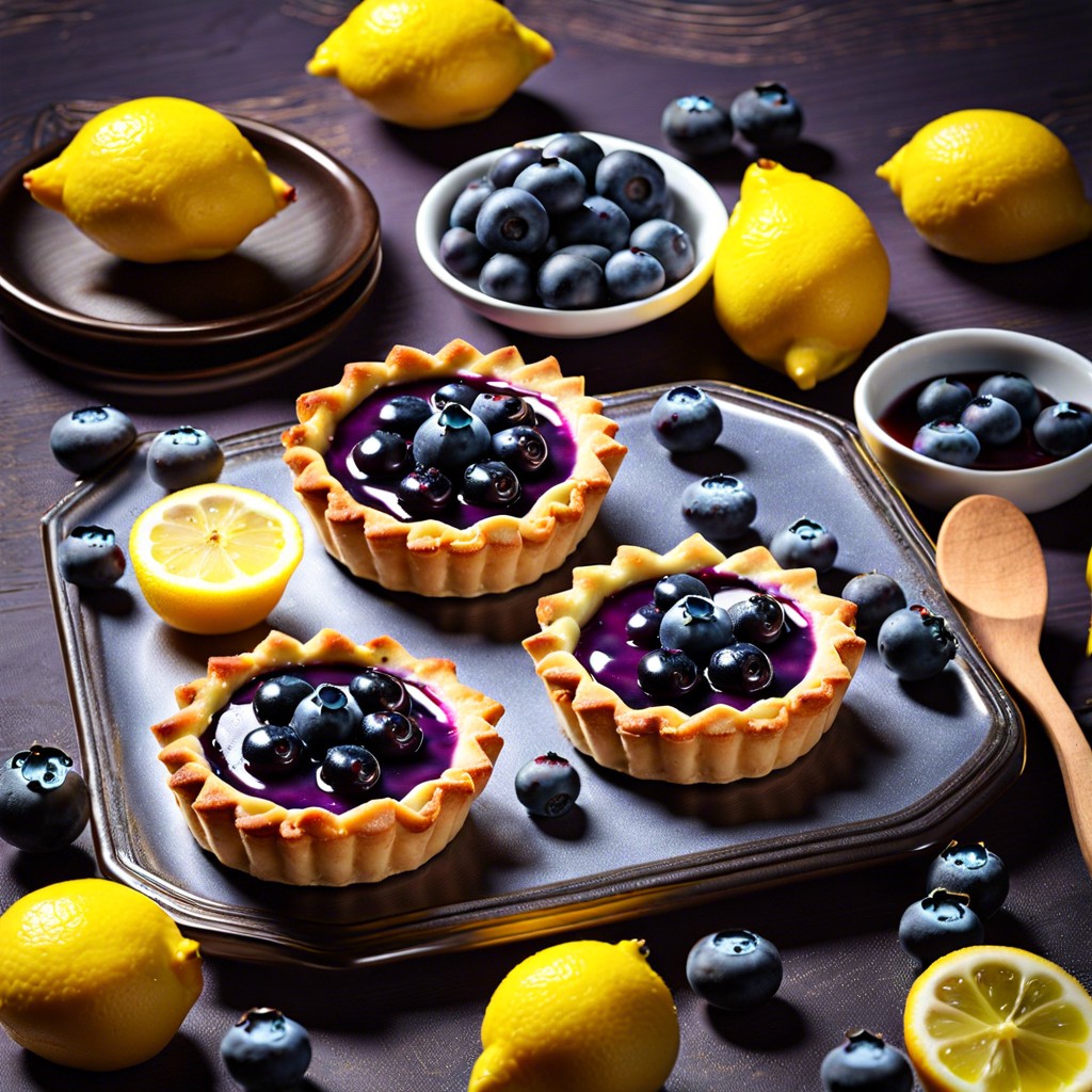 blueberry lemon tartlets