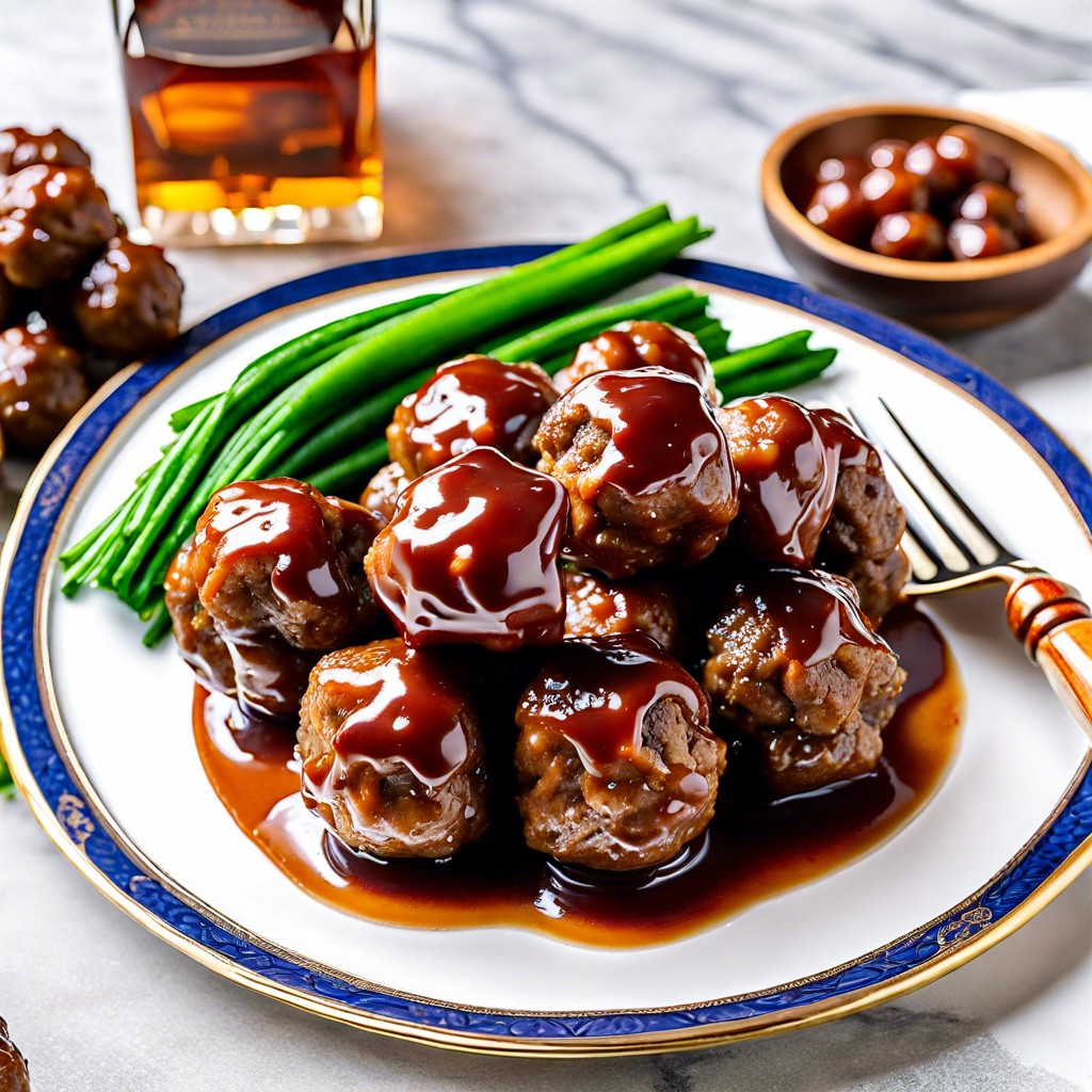 bourbon glazed meatballs