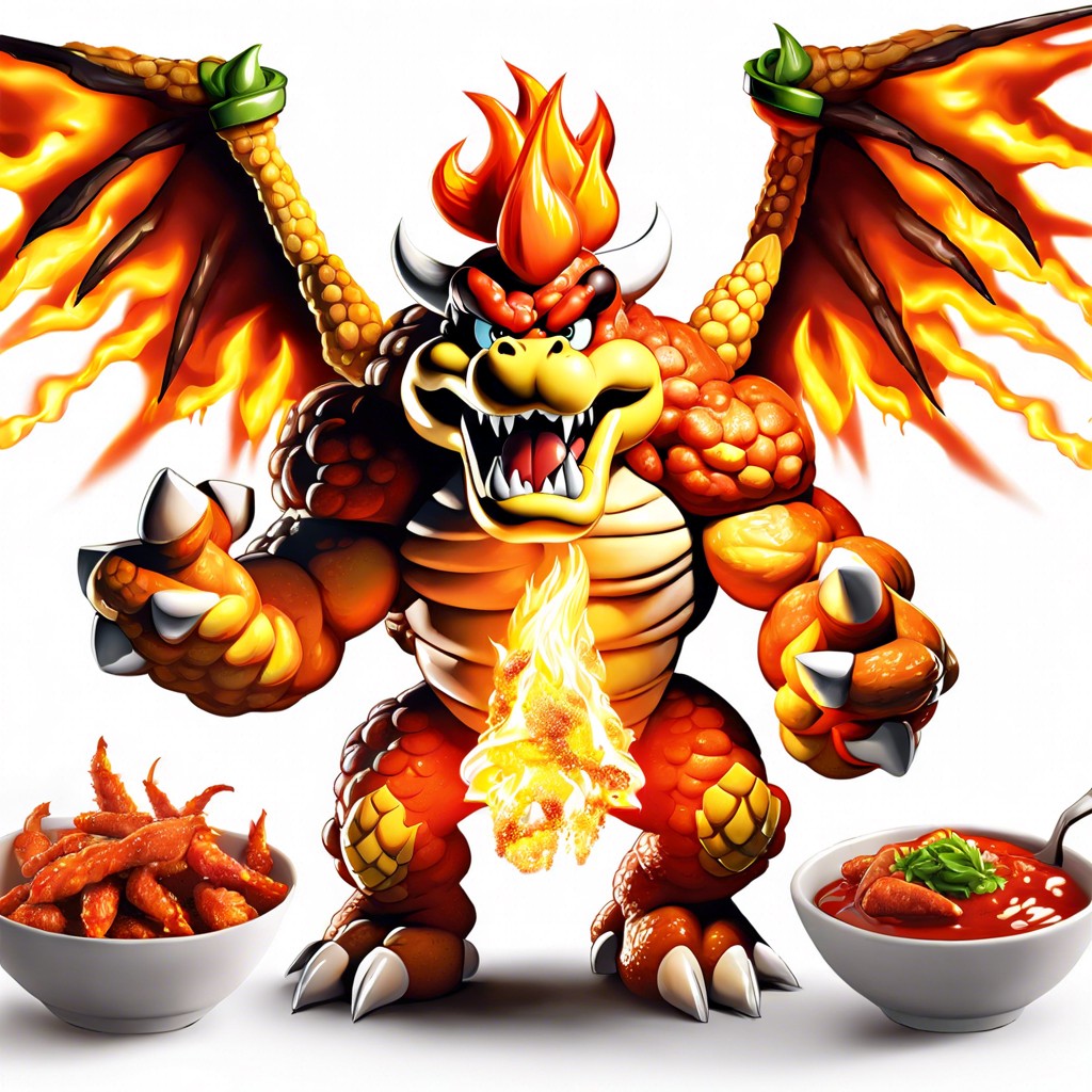 bowsers breath hot wings