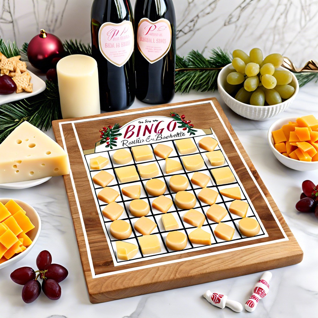 bridal bingo cheese board