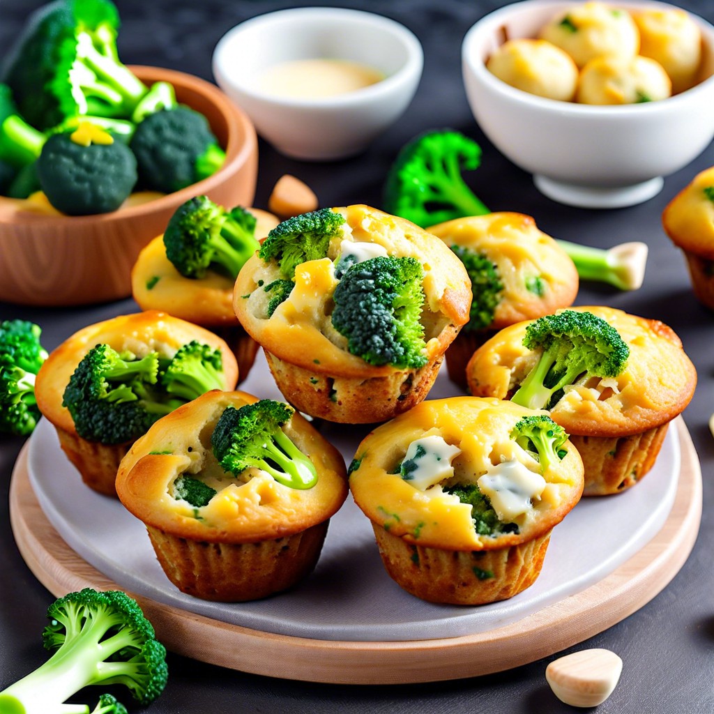 broccoli and cheese mini muffins