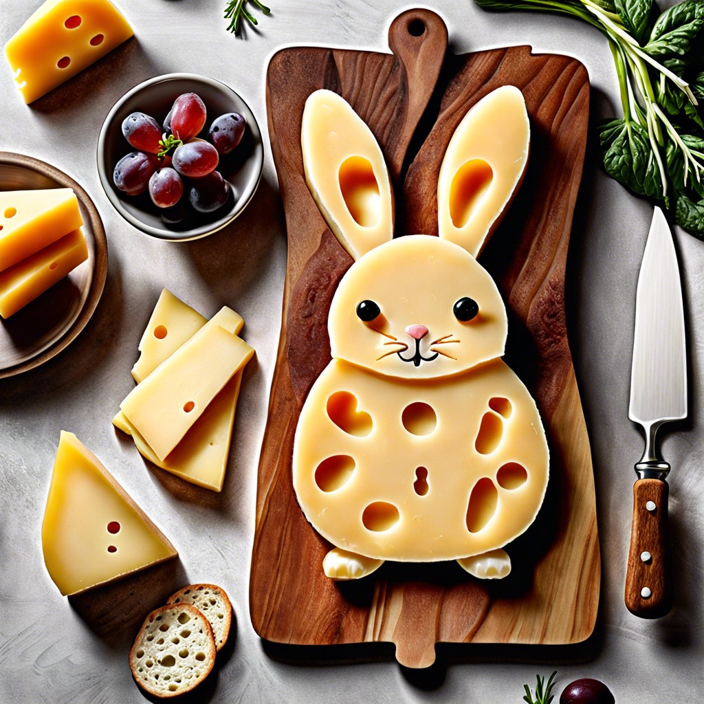 bunny shaped cheese slices