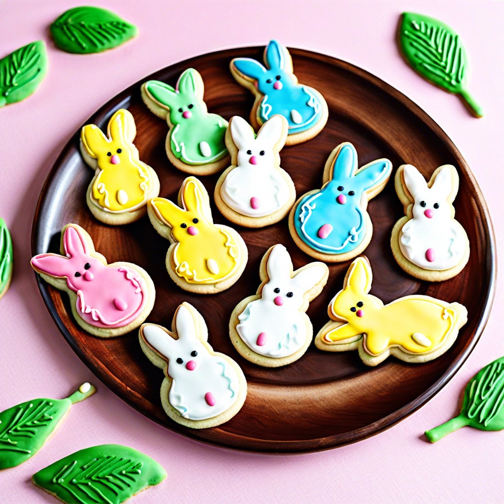 bunny shaped sugar cookies