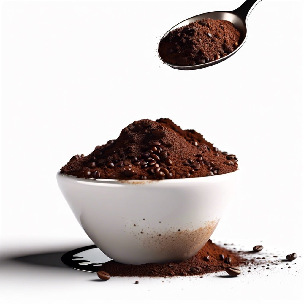 caffeine content in a tablespoon of coffee grounds