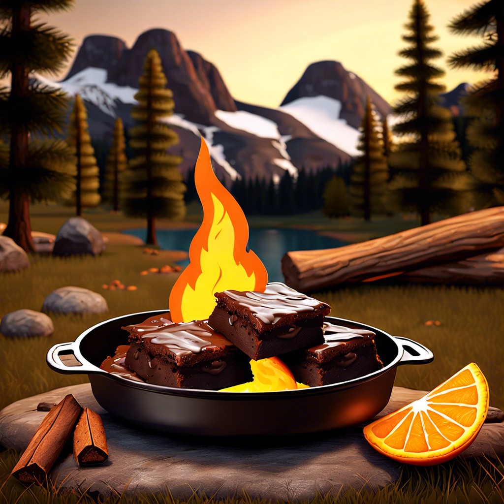 campfire brownie oranges