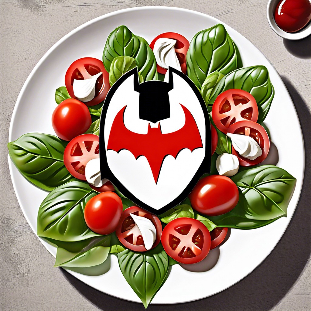 caped crusader caprese salad