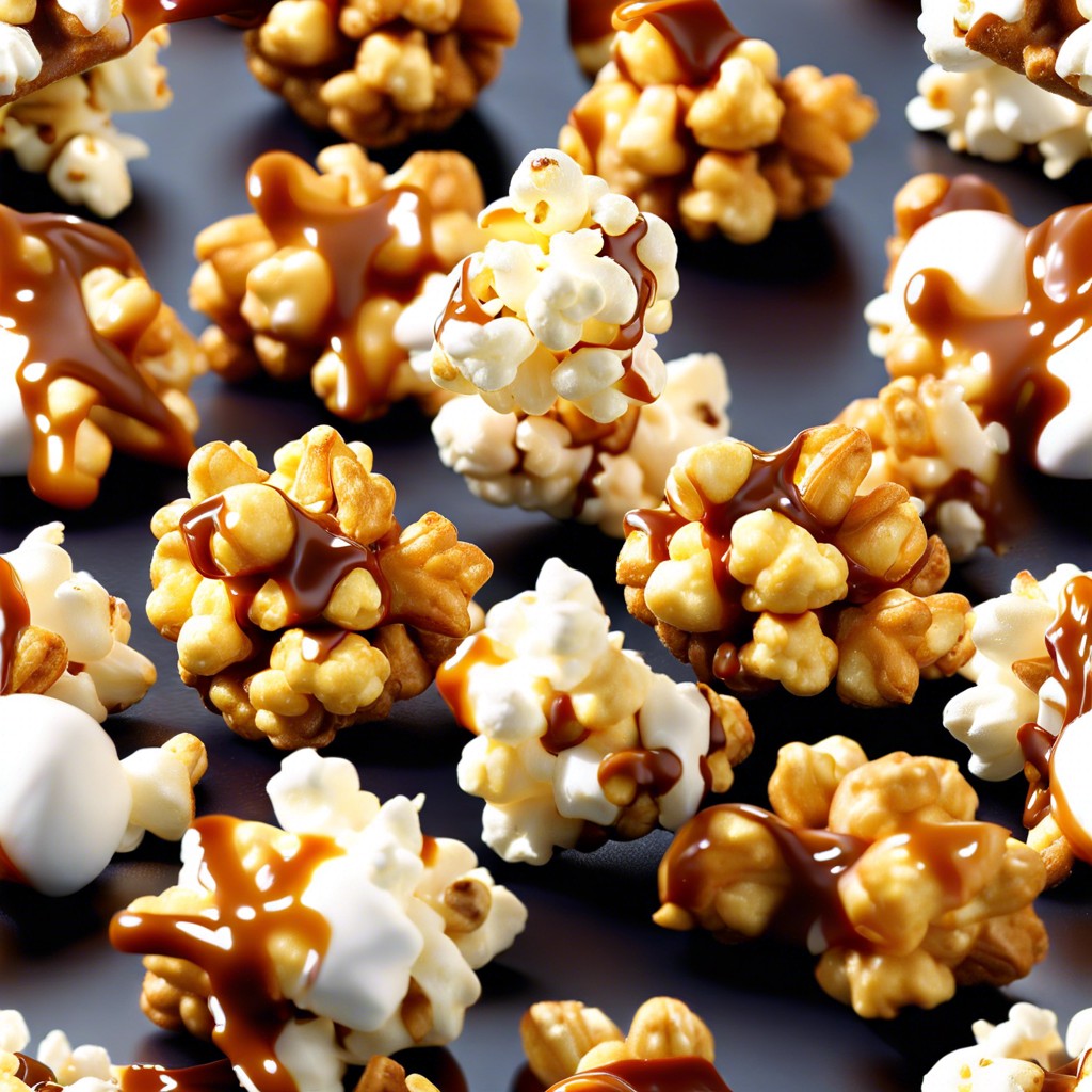 caramel popcorn clusters