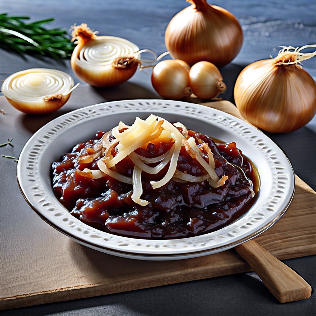 caramelized onion jam with asiago