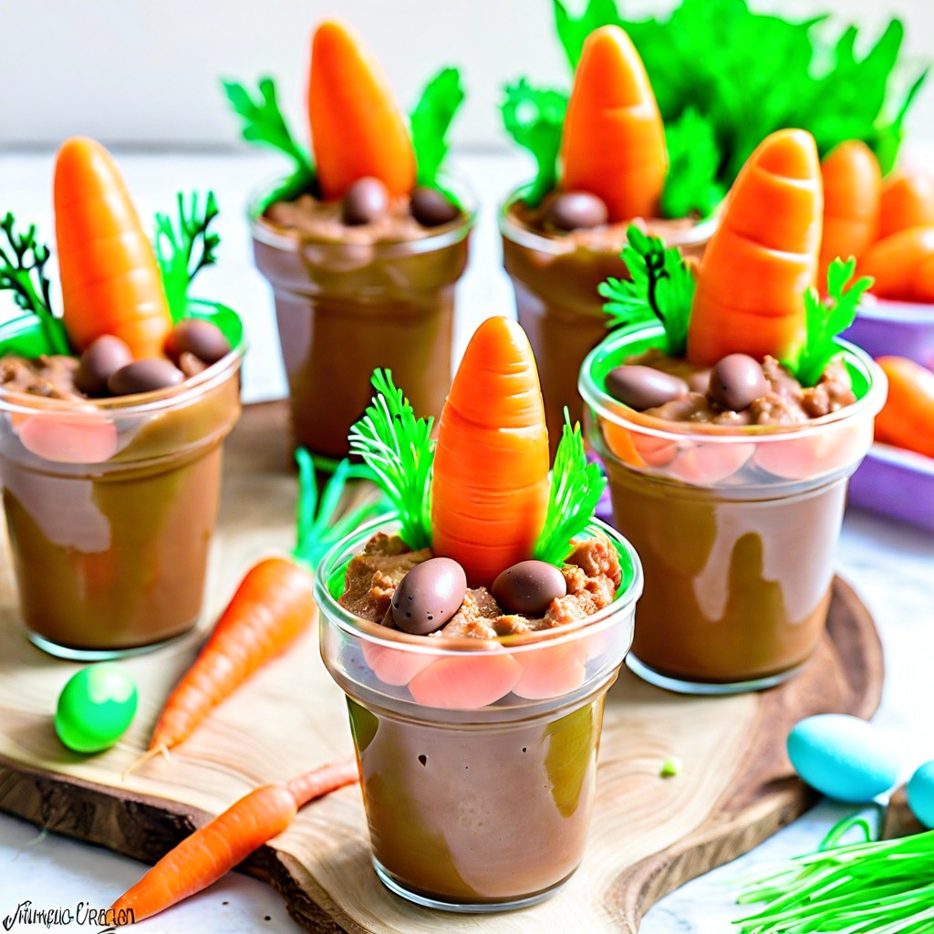 carrot patch pudding cups