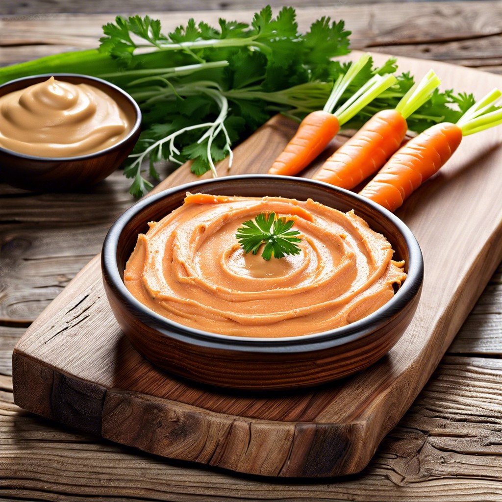 carrot sticks with hummus