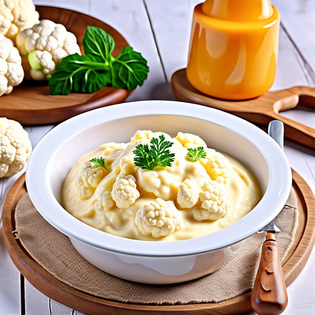 cauliflower and cheese puree