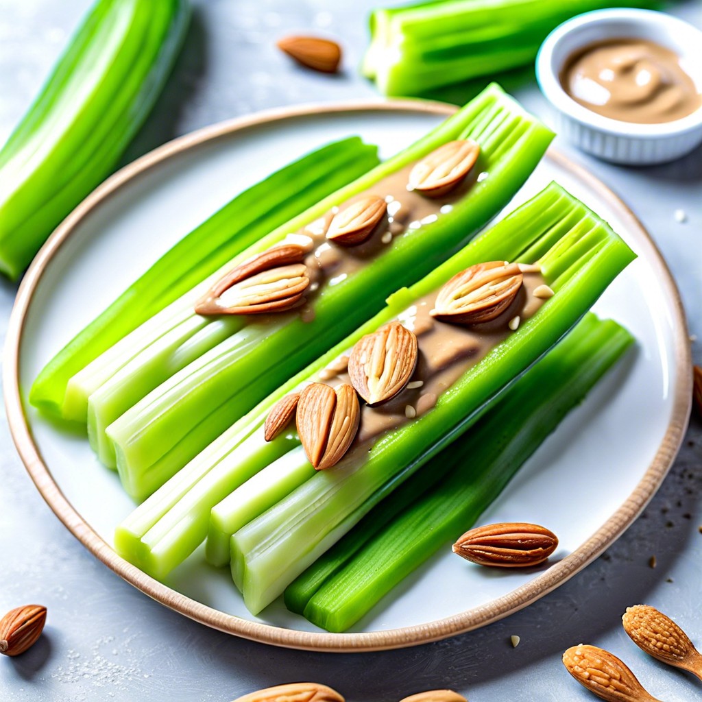 celery with almond butter