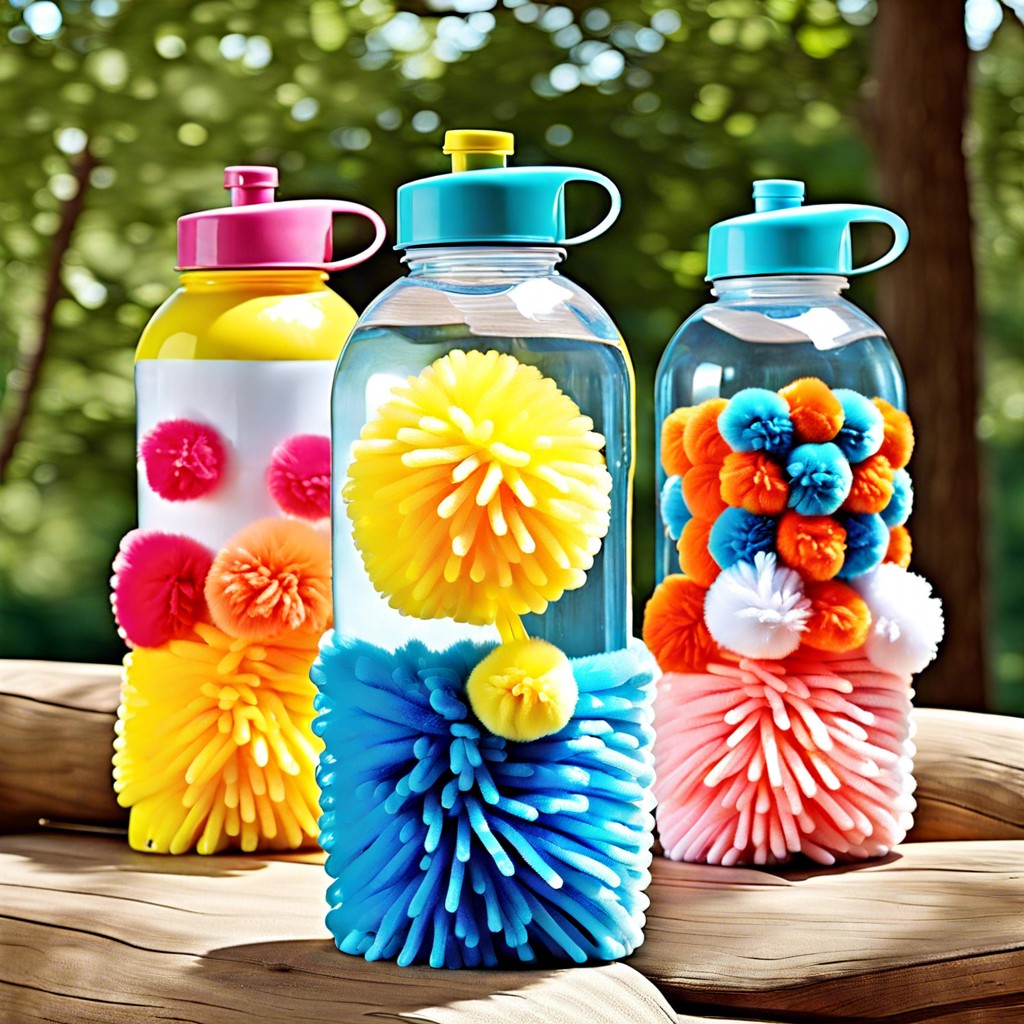 cheer themed water bottles
