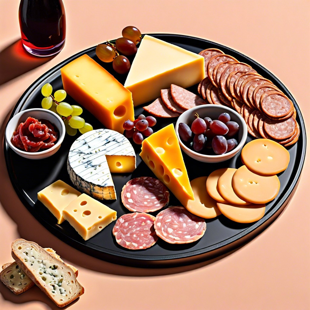 cheese and charcuterie platters