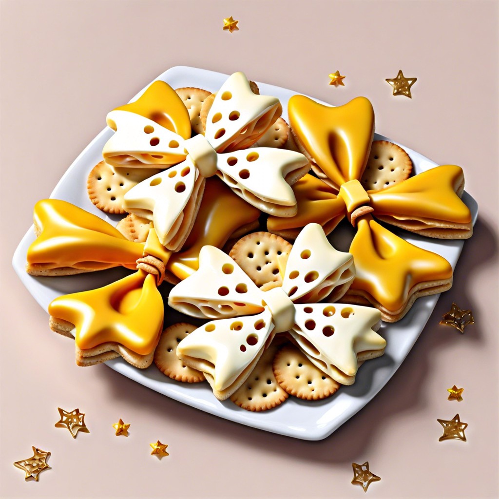 cheese and cracker bows