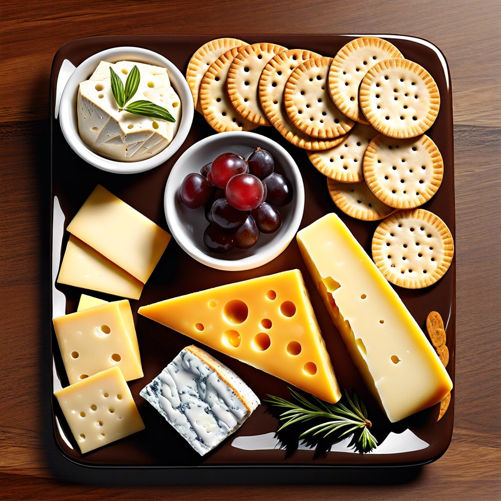 cheese and crackers plate