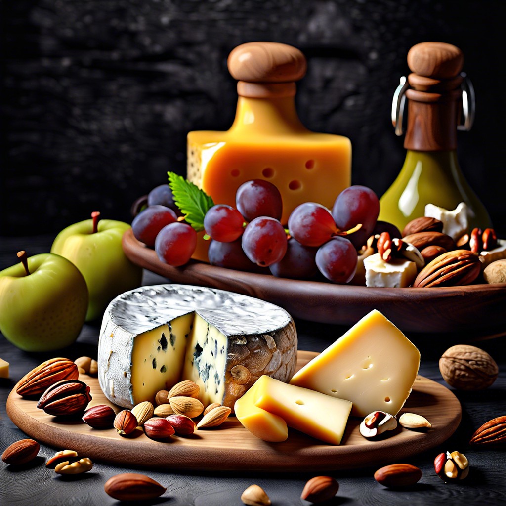 cheese and fruit pairing artisan cheeses grapes apples honey walnuts