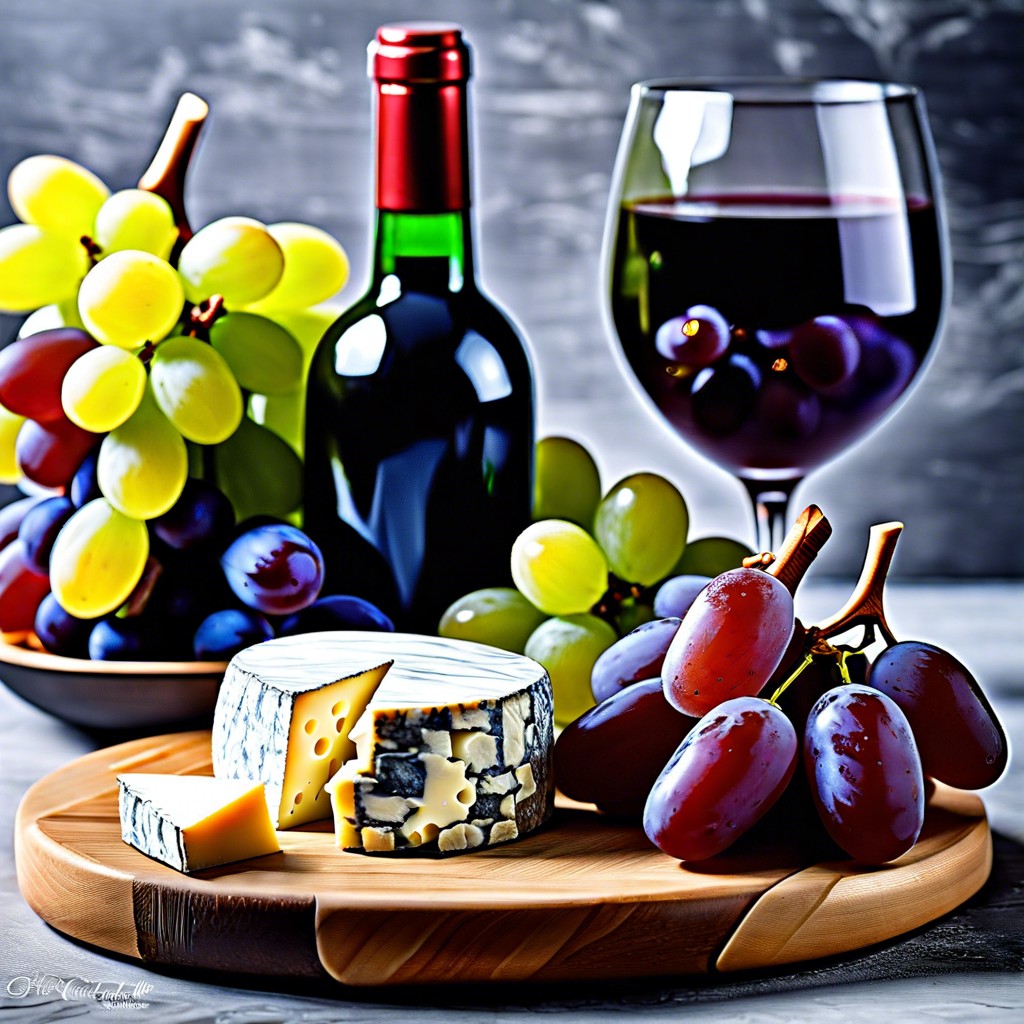 cheese and grape platter