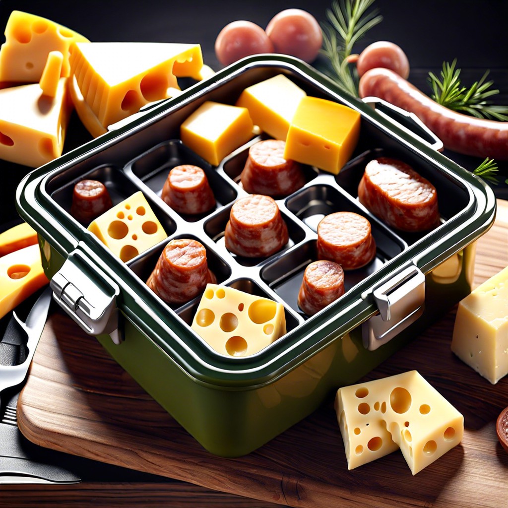 cheese and sausage cubes