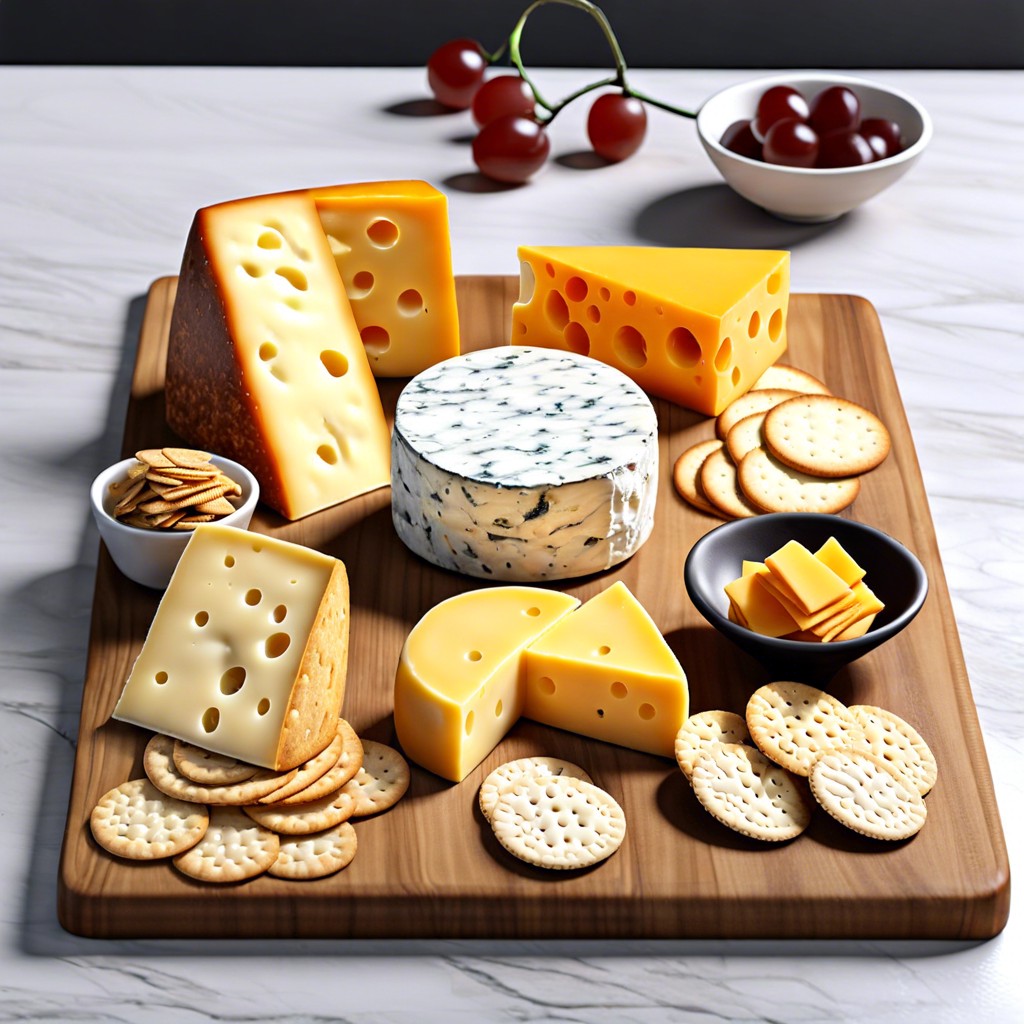 cheese and soft crackers