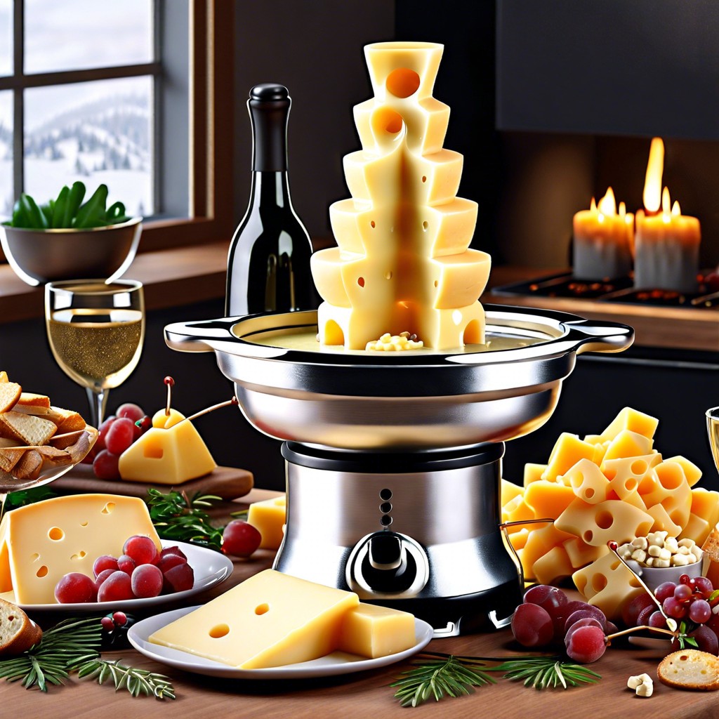 cheese fondue fountain