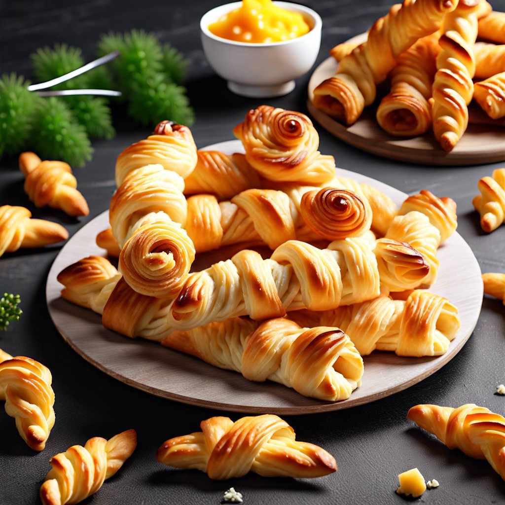 cheese puff pastry twists