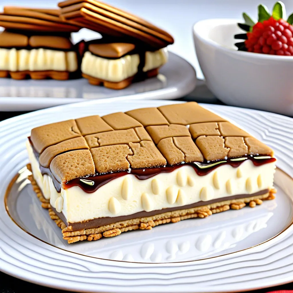 cheesecake stuffed graham crackers