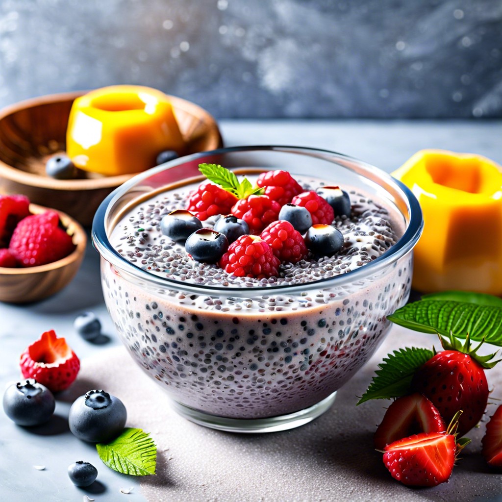 chia pudding with unsweetened coconut milk