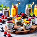 chia seed pudding cups