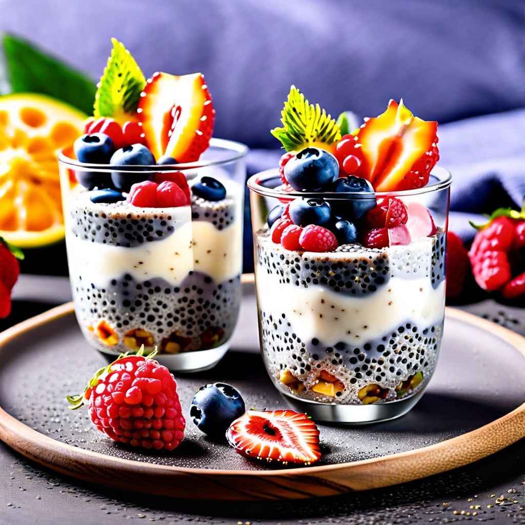 chia seed pudding cups