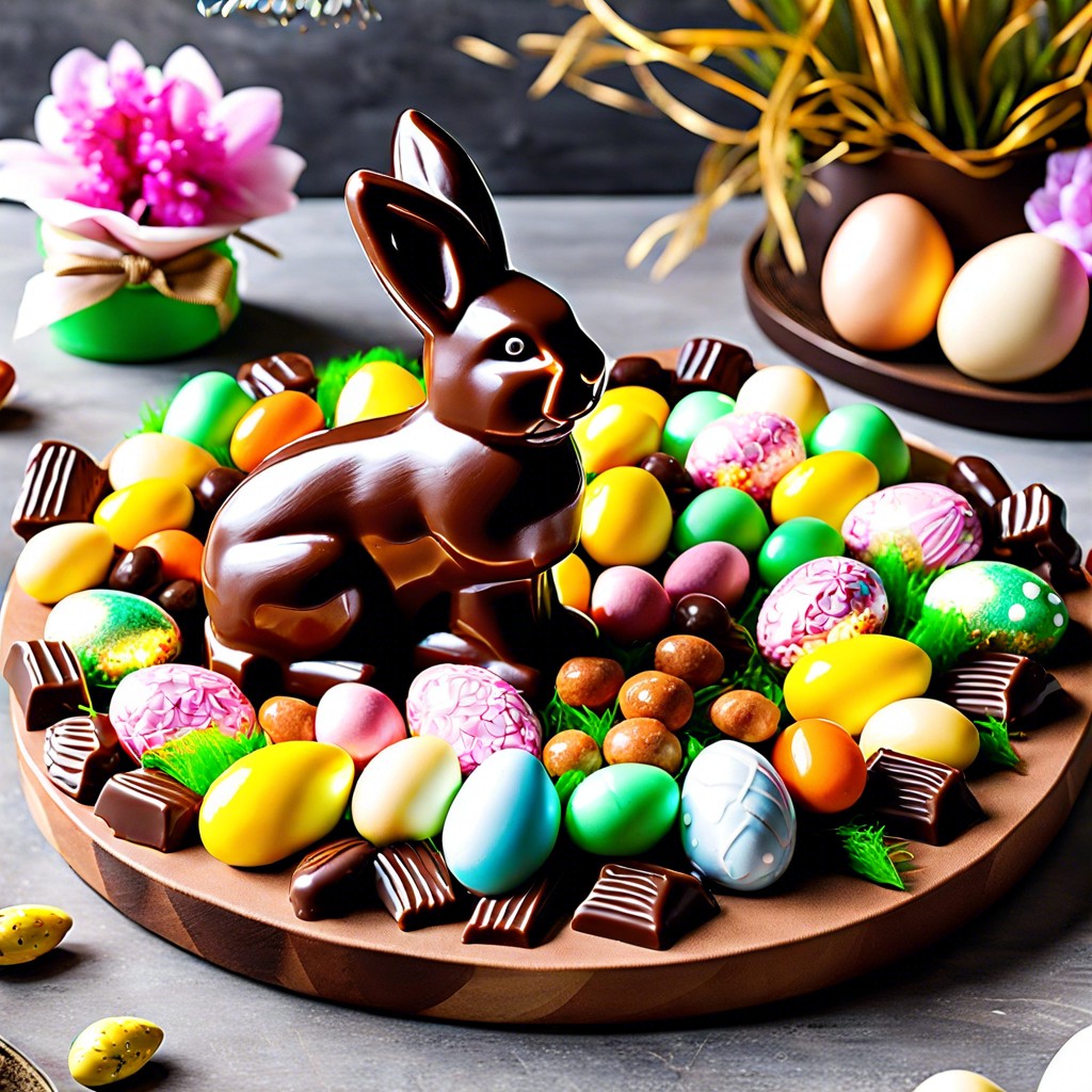 chocolate bunny centerpiece