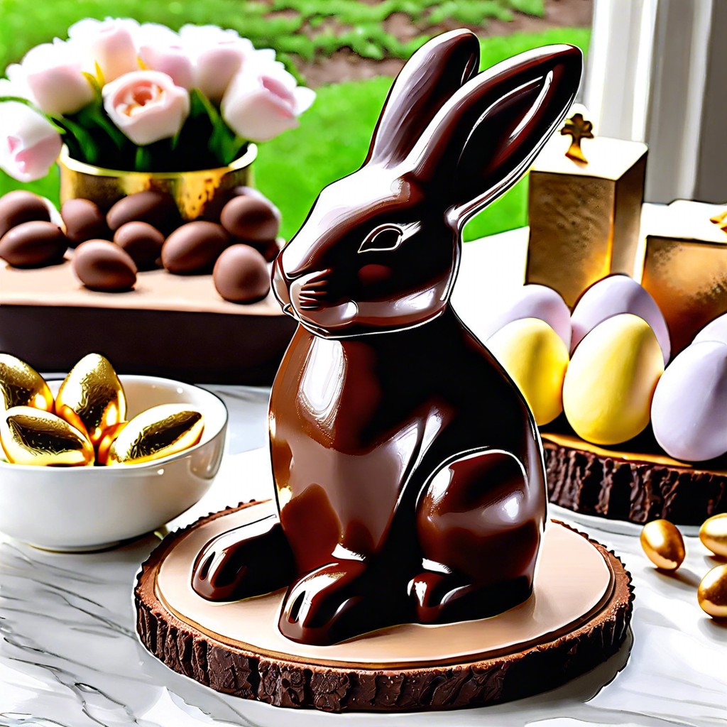 chocolate bunny centerpiece