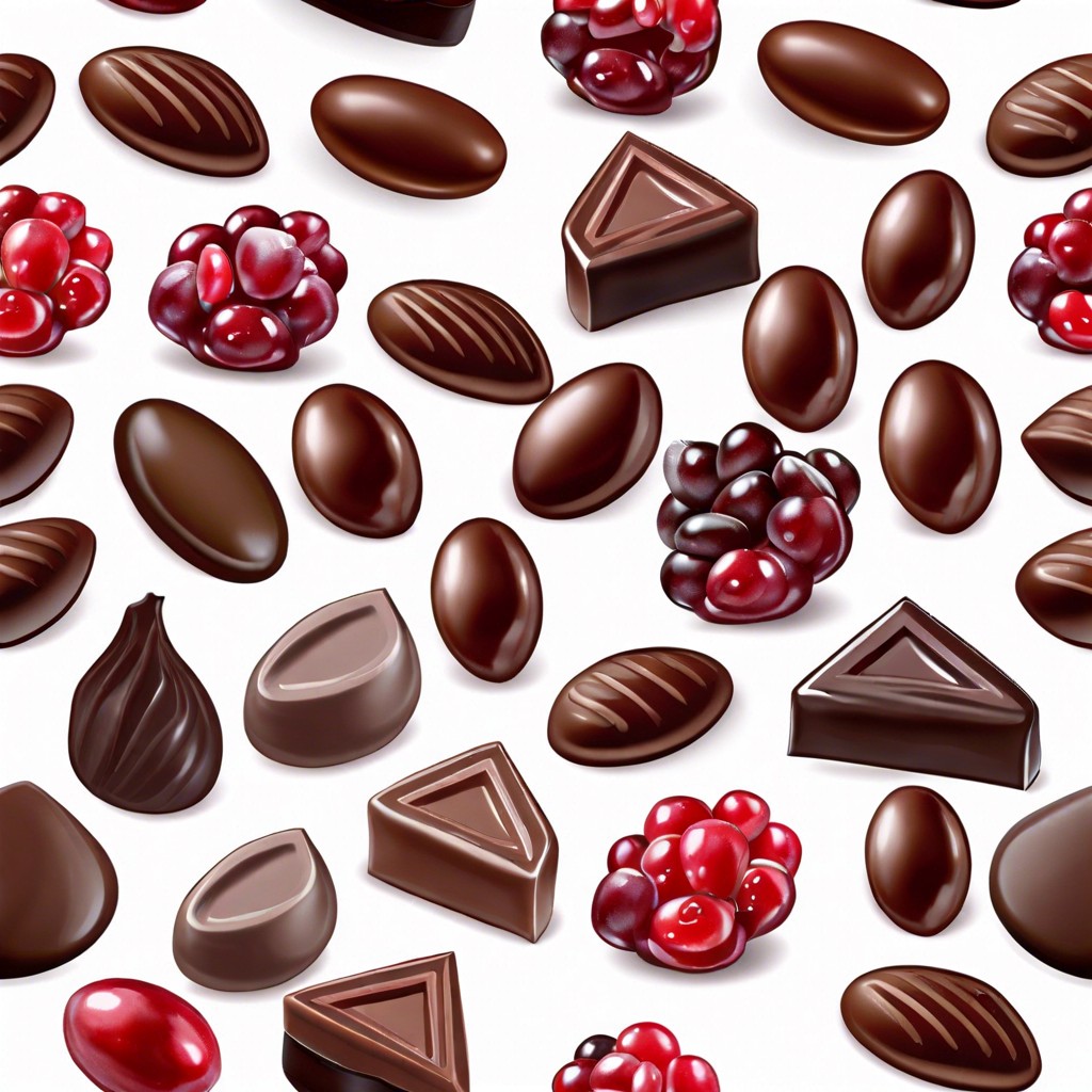 chocolate covered dried cranberries