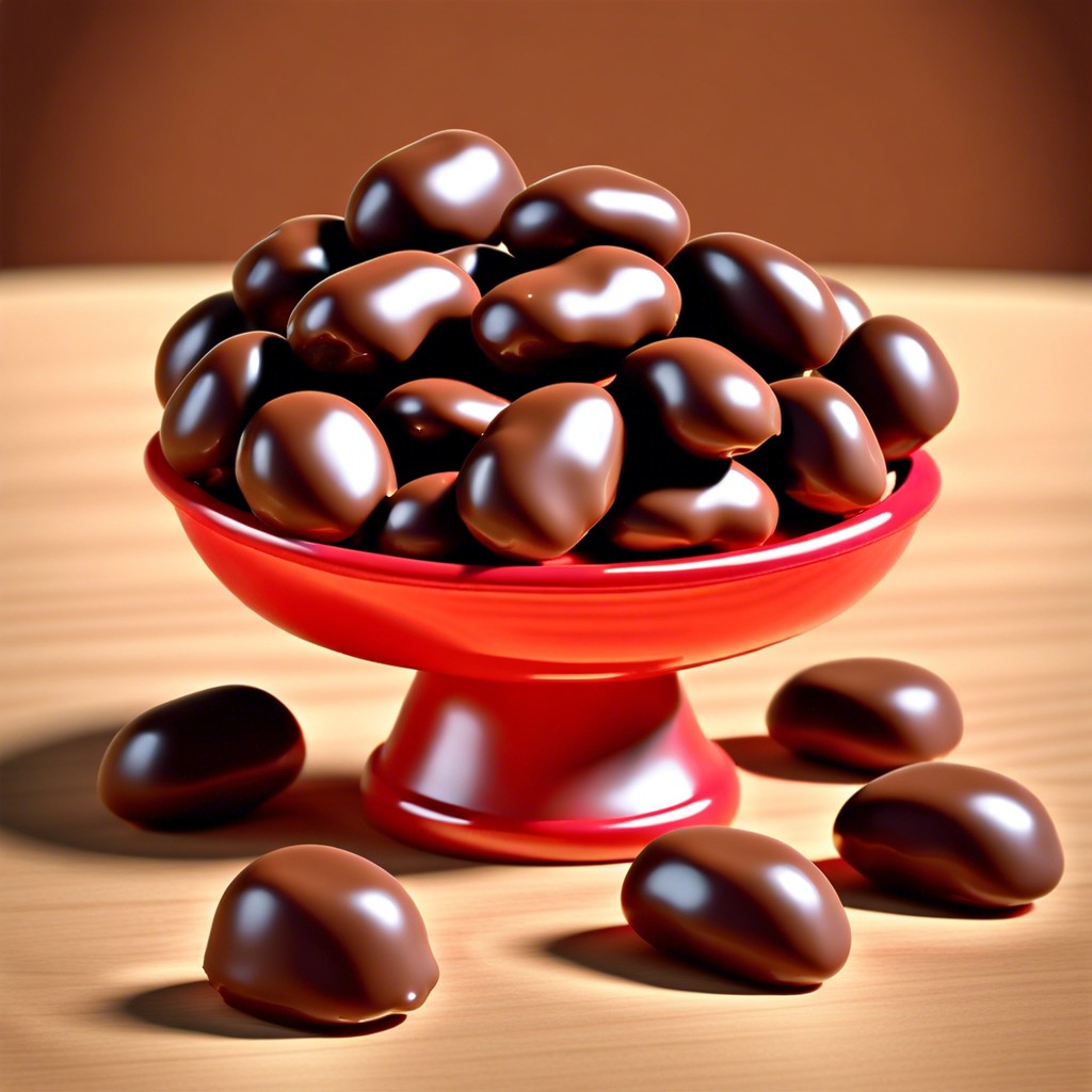 chocolate covered raisins