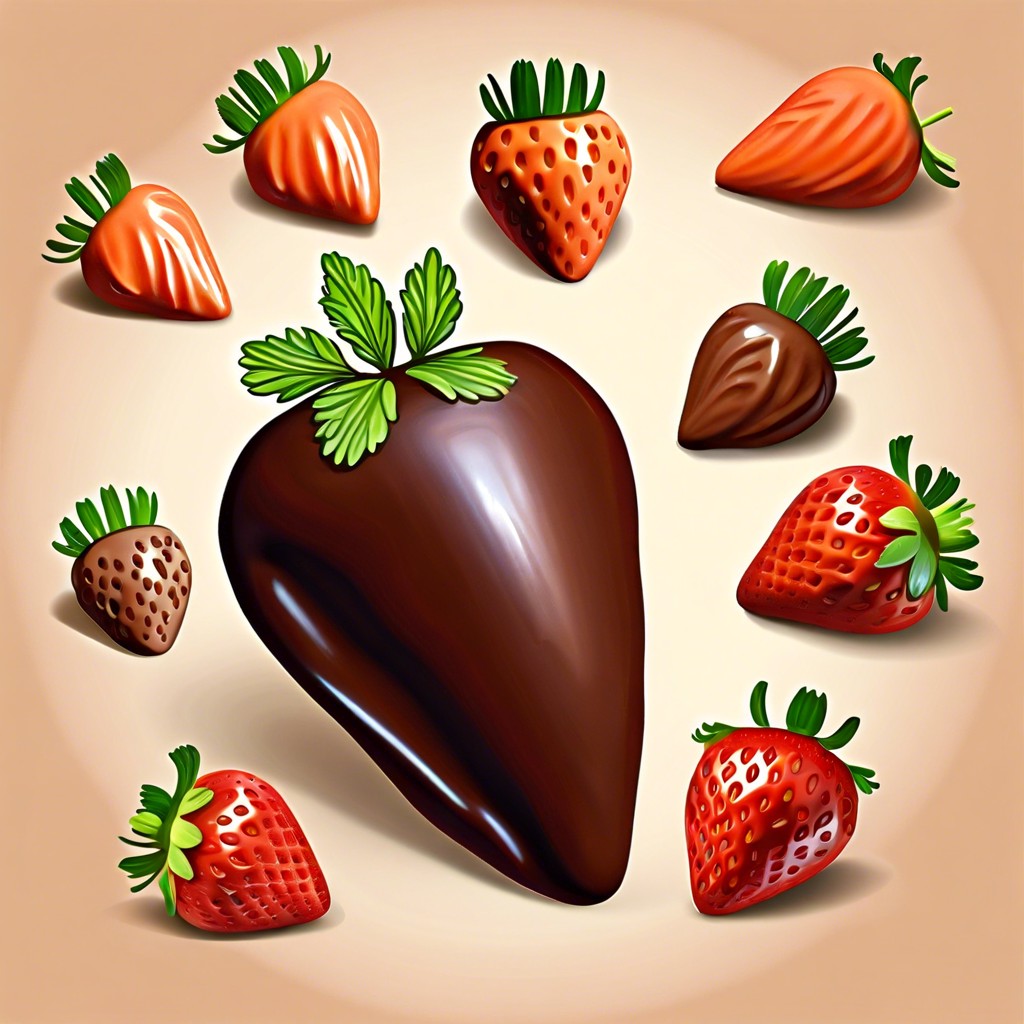 chocolate covered strawberry carrots