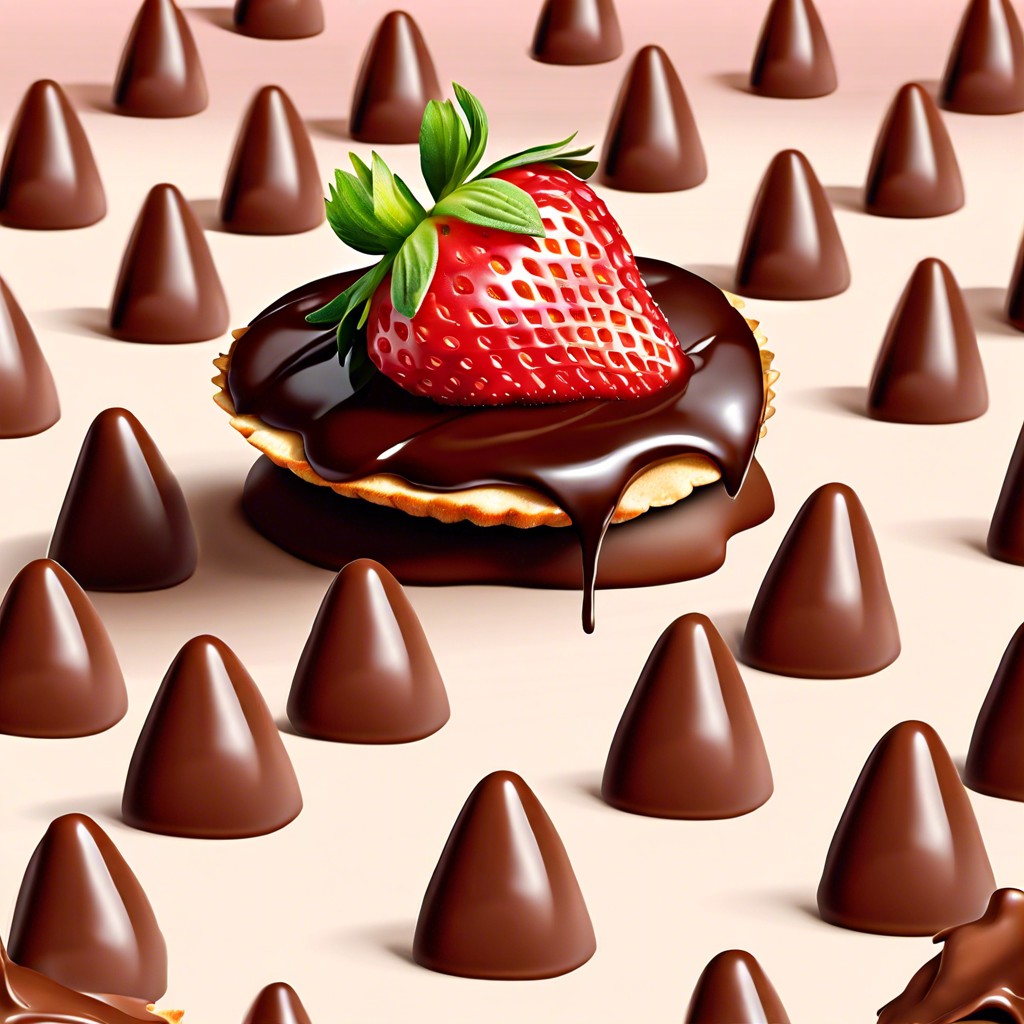 chocolate dipped strawberry nachos