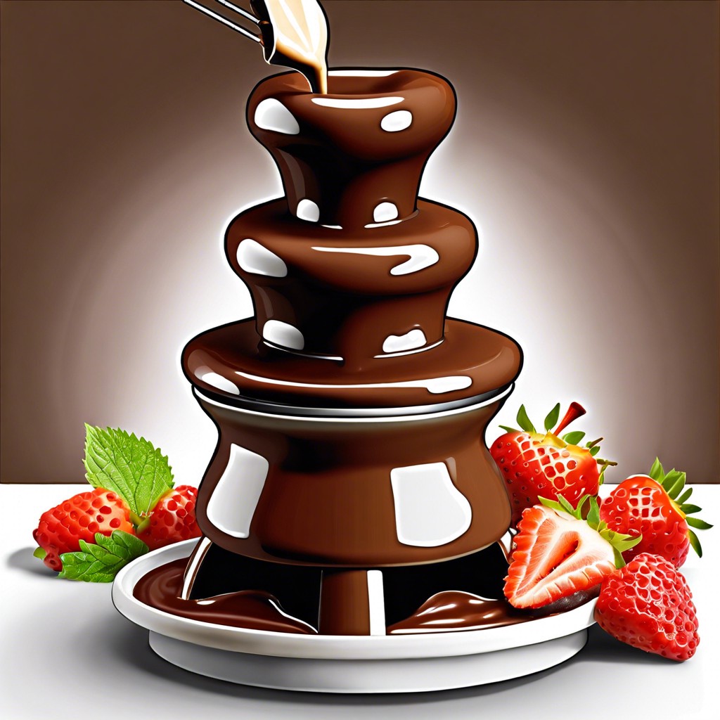 chocolate fondue fountain