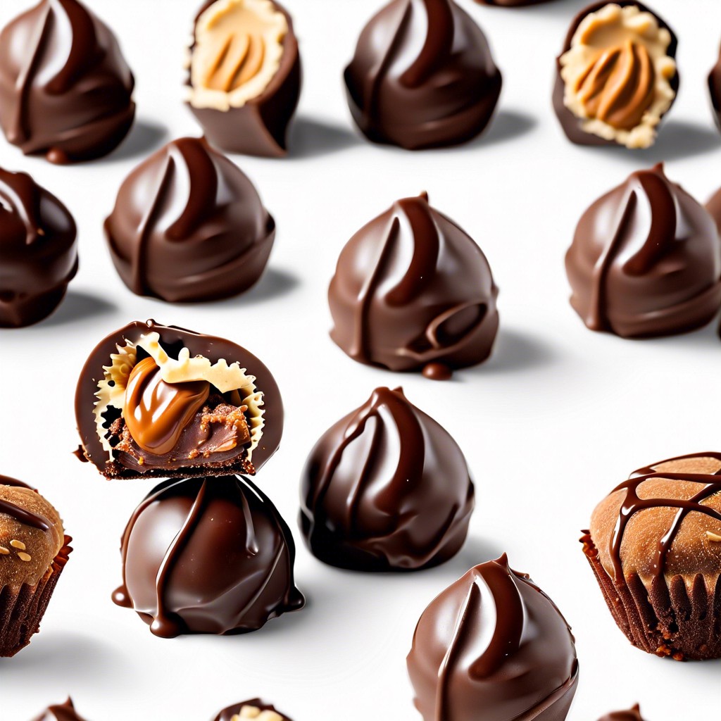 chocolate peanut butter and date truffles