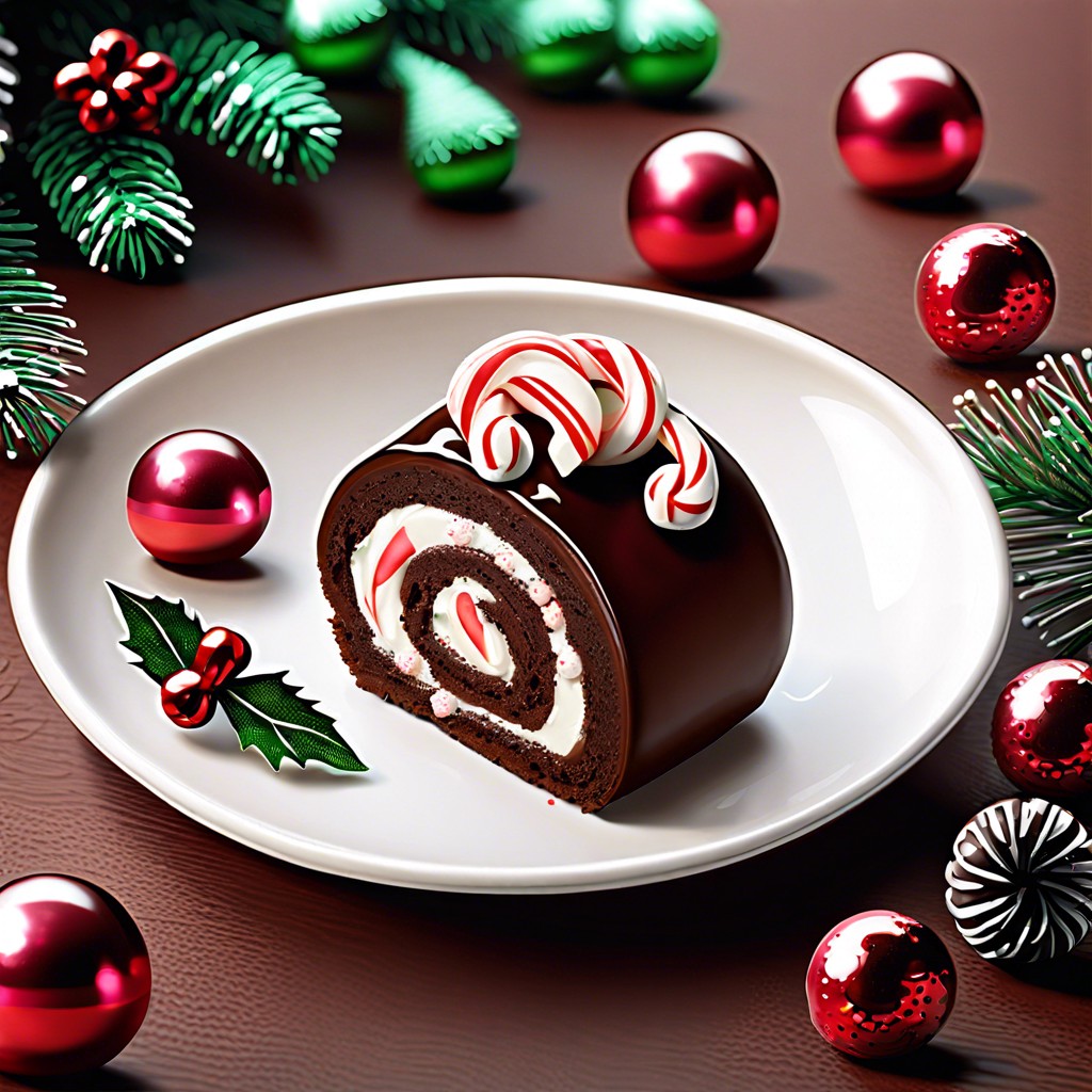 chocolate peppermint roll