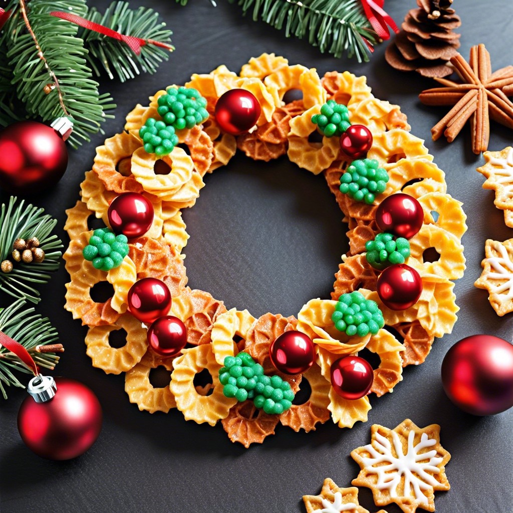 christmas cornflake wreaths cornflake marshmallow treats with green dye
